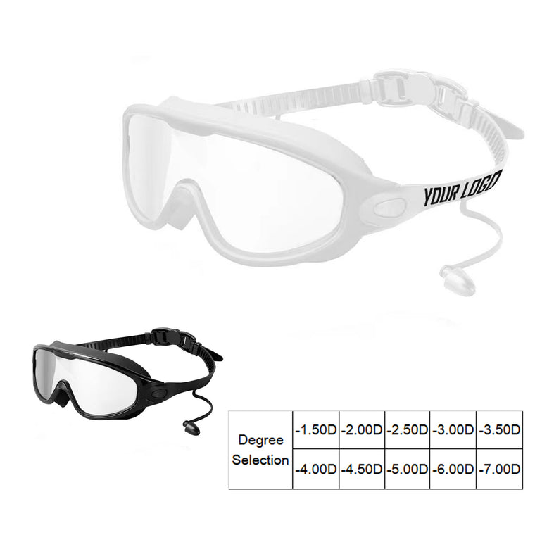 Large Frame Hd Nearsighted Swimming Goggles
