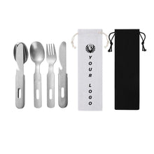 3 Pcs Knife Fork Spoon Tableware Cutlery Set For Traval