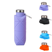 16 Oz Collapsible Silicone Water Bottle