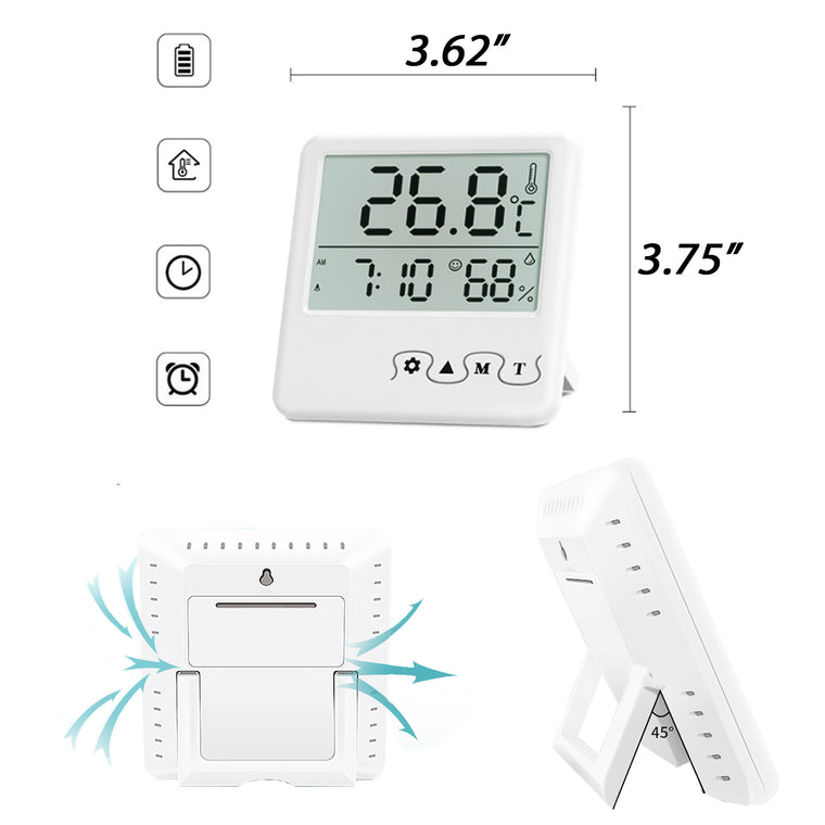 Wall Mountable Digital Thermometer And Hygrometer
