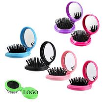 Folding Round Comb With Mirror