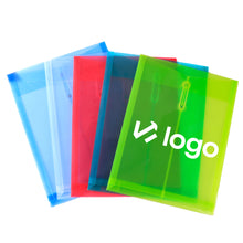 A4 Poly File Folders Tied Buckle-Transparent