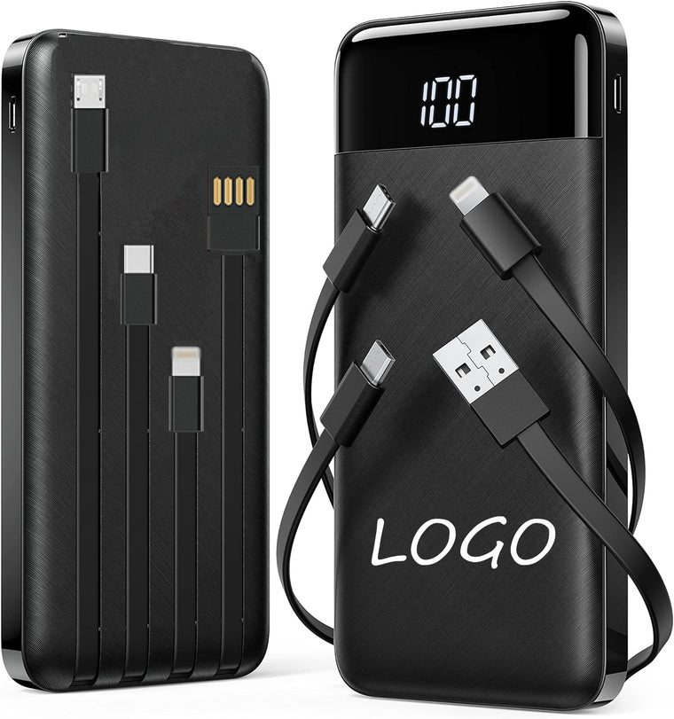 Slim 10000Mah Power Bank Led Flashlight