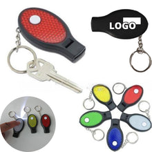 Led Flashlight Keychain With Whistle For Safety