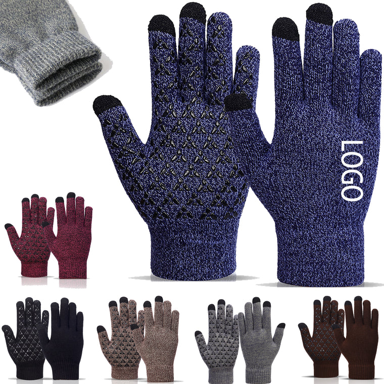 Anti Slip Thicken Touch Screen Knitted Gloves