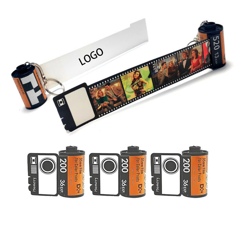 Custom Camera Film Roll Photo Keychain