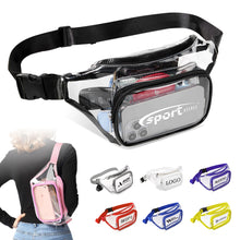 Clear PVC Waist Pack With Zipper Pocket