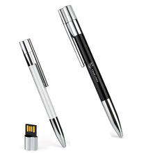 Metal USB 8GB Flash Drive With Ballpoint Pen