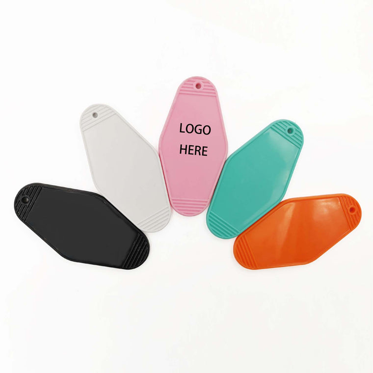 Diamond-Shaped Plastic Key Tag