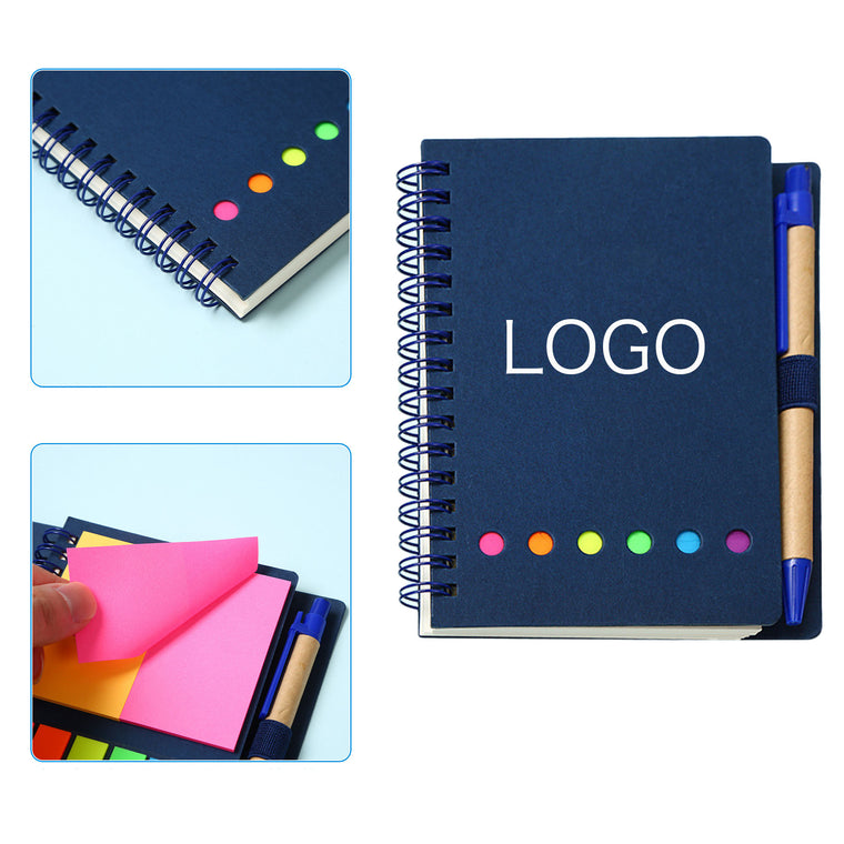 Sticky Notebook With Ballpoint Pen