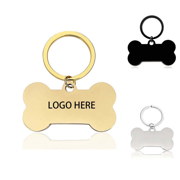 Bone Shaped Stainless Steel Keychain