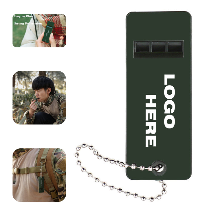 Three-Frequency Outdoor Survival Whistle