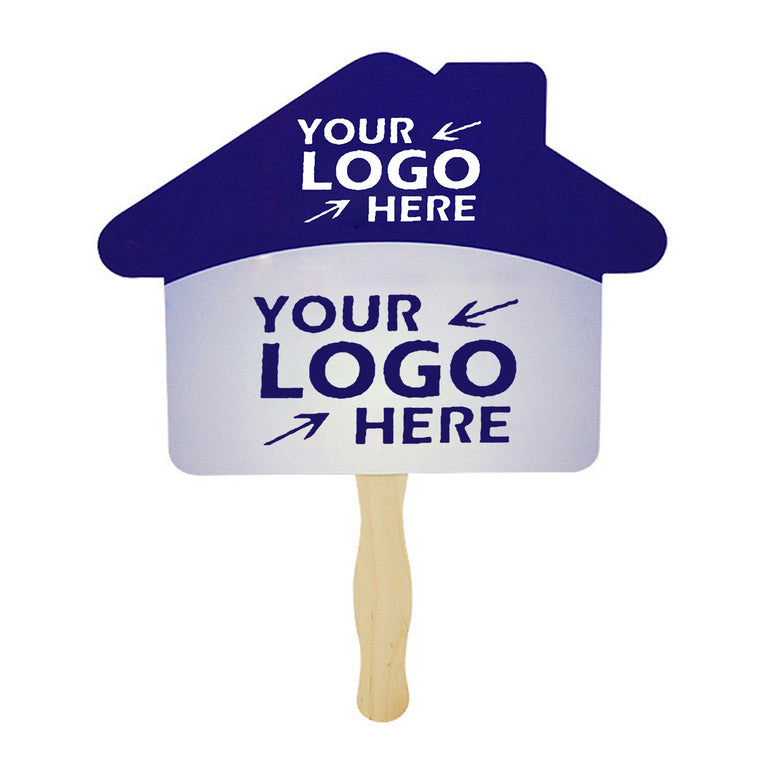 Square Full Color Double Sided Single Paper Hand Fan