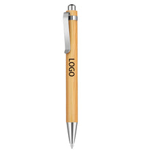 Bamboo Retractable Ballpoint Pen Black Ink