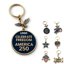 250th US Anniversary 2D Acrylic Keychain Pendant