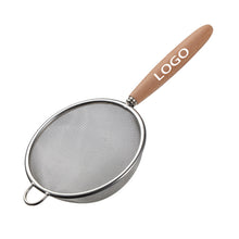 Stainless Steel Wire Mesh Strainer with Wood Handle