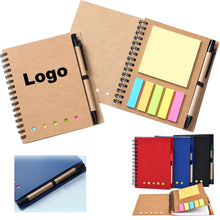 Eco Spiral Notebook Lined Notepad With Pen