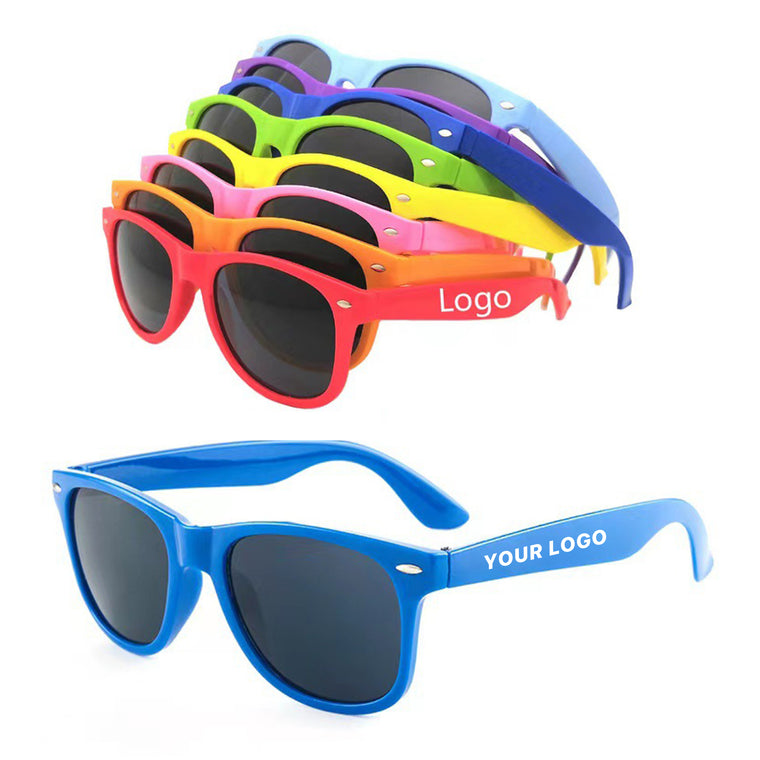 Rainbow Colored Plastic Sunglasses
