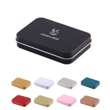 Metal Rectangular Empty Tin Box Mini Portable Box Containers