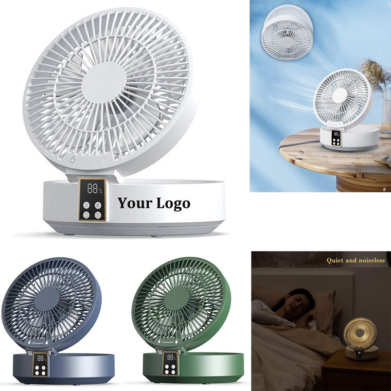 Foldable Wall-Mounted Fan With Night Light