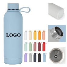 17Oz Stainless Steel Rubber Coated Double Wall Water Bottle