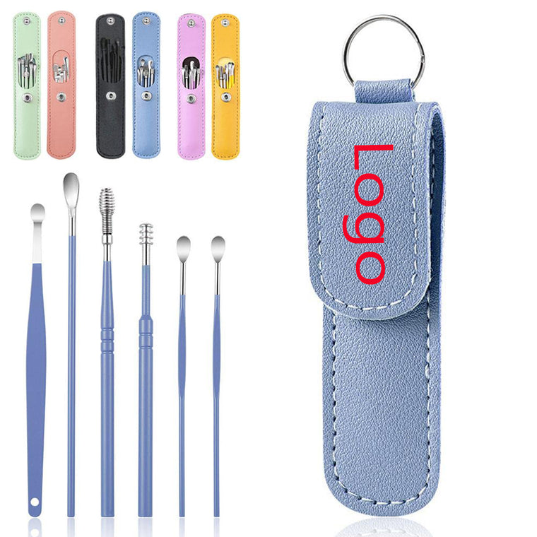Portable Stainless Steel Ear Wax Removal Tool 6-Piece Set