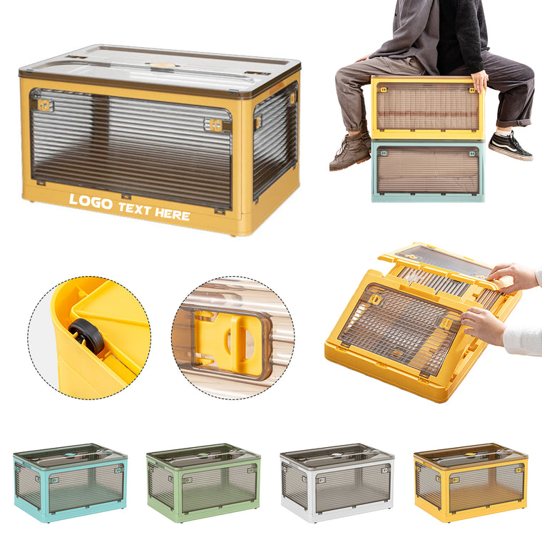 Stackable Storage Crate With Wheels