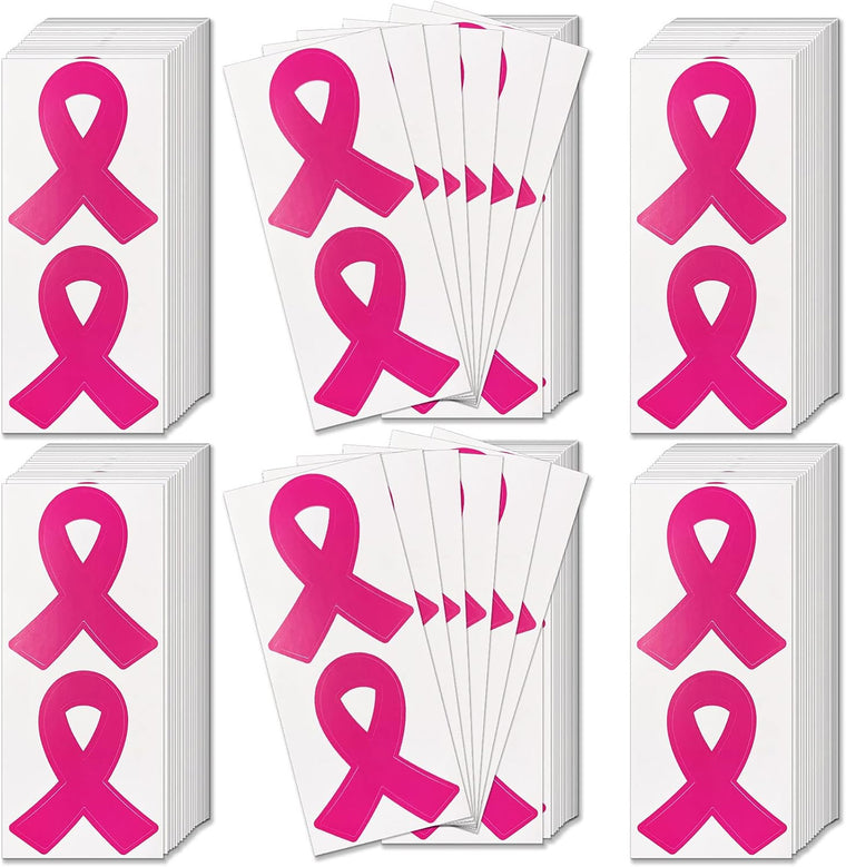 Pink Ribbon Stickers Breast Cancer Awareness Stickers