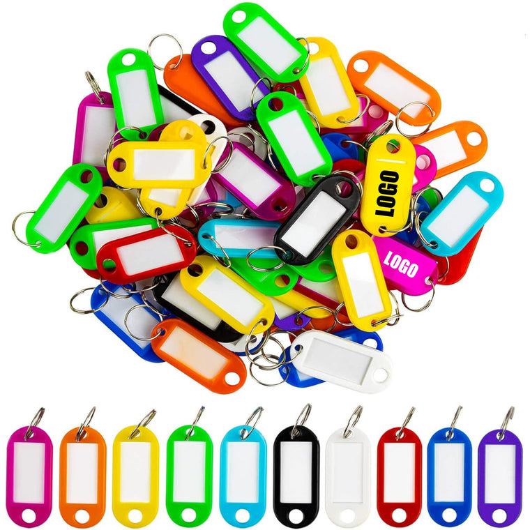 Key Tags With Split Ring Label Window