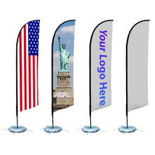 13ft Advertising Banner Flag & Tail Feather Flag Kit