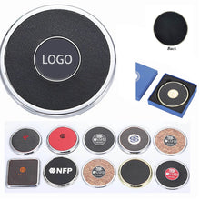 Matal Ring Leather Coasters with Box