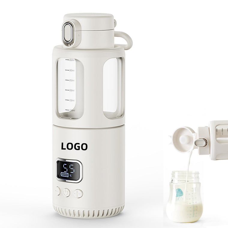 Temperature Control Milk Warmer Heating Cup with LCD Display