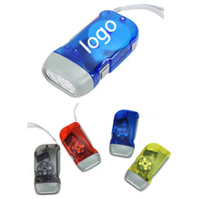 3 LED Manual Push Power Emergency Lighting Flashlight