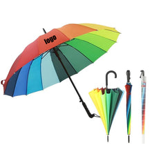 38'' Colorful Umbrella 16 Ribs With Waterproof Cover