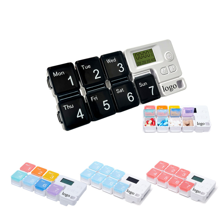 4Alarms+1Timer 7-Grid Intelligent Electronic Medicine Box