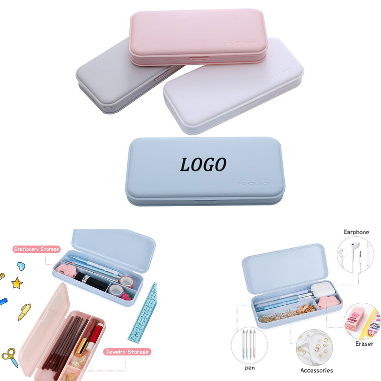 Plastic Frosted Pencil Box