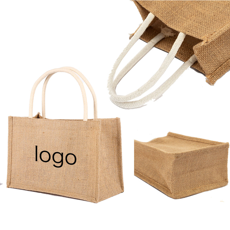 Burlap Tote Bag