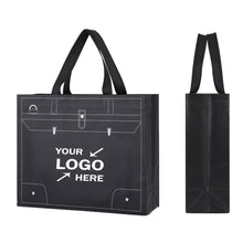 Black Novelty Laminated Non-Woven Shopping Tote
