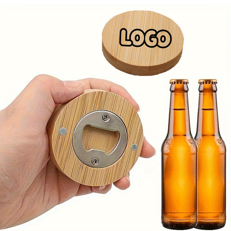 Bamboo Magnetic Bottle Opener