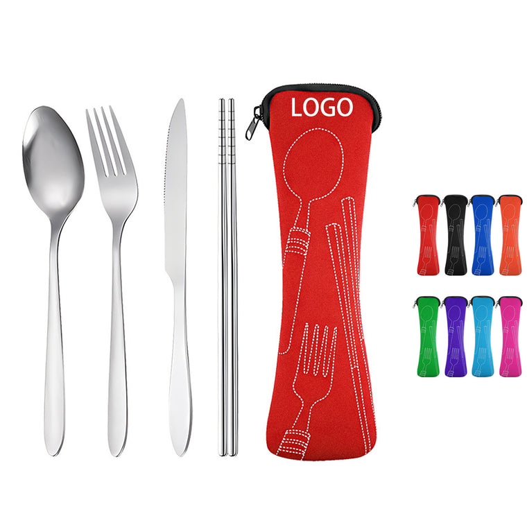 4 in 1 Stainless Steel Flatware Sets with Bag