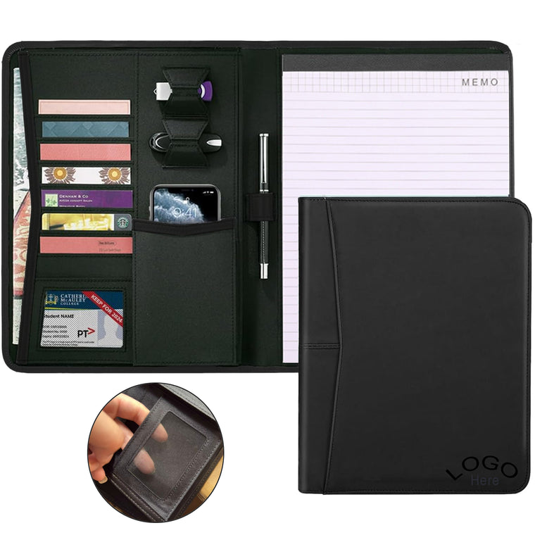 A4 leather Padfolio with 8 x 11 Writing Pad