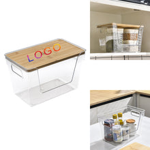 Stackable Storage With Bamboo Top