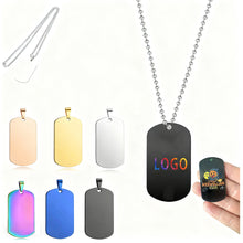 Dog Tags Stainless Steel Necklace