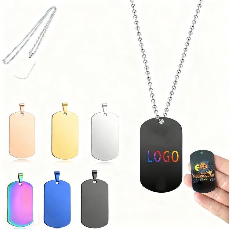 Dog Tags Stainless Steel Necklace