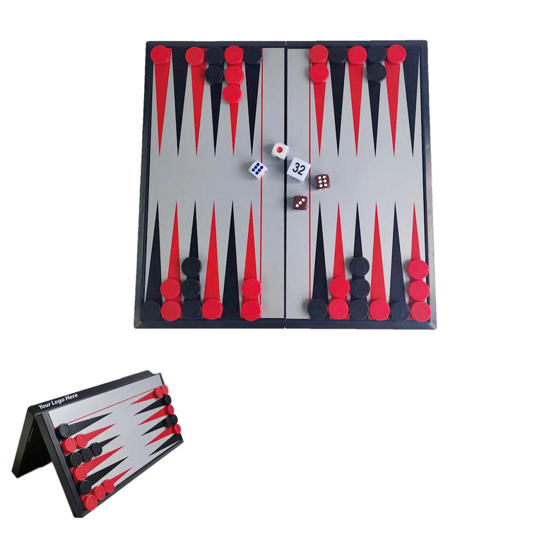 Portable Foldable Magnetic Backgammon Set
