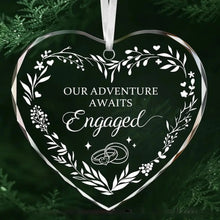 3'' Heart Transparent Crystal Ornaments Widget/Pendant