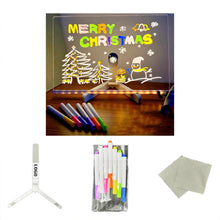 Acrylic Light Message Board With 7 Colored Pens