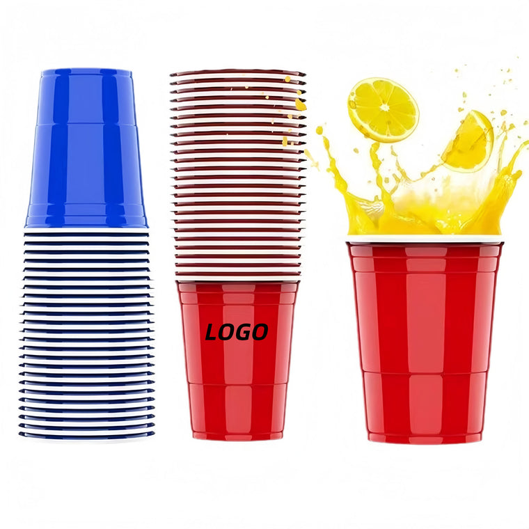 Disposable Colorful Plastic Cups 450 Ml