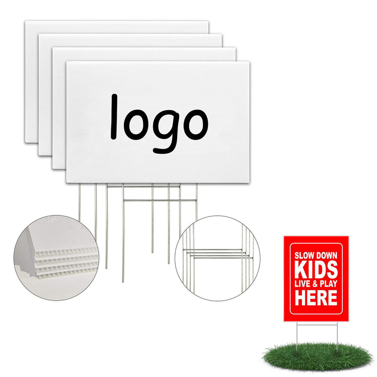 Corrugated Yard Signs With Stakes