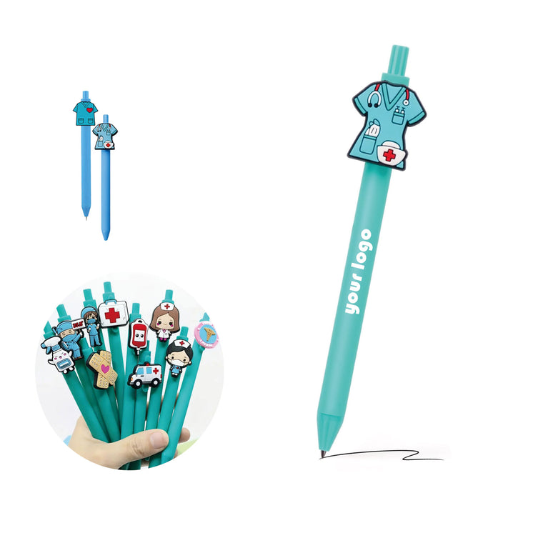 Cute Nurse Theme Retractable Fine Point Pen